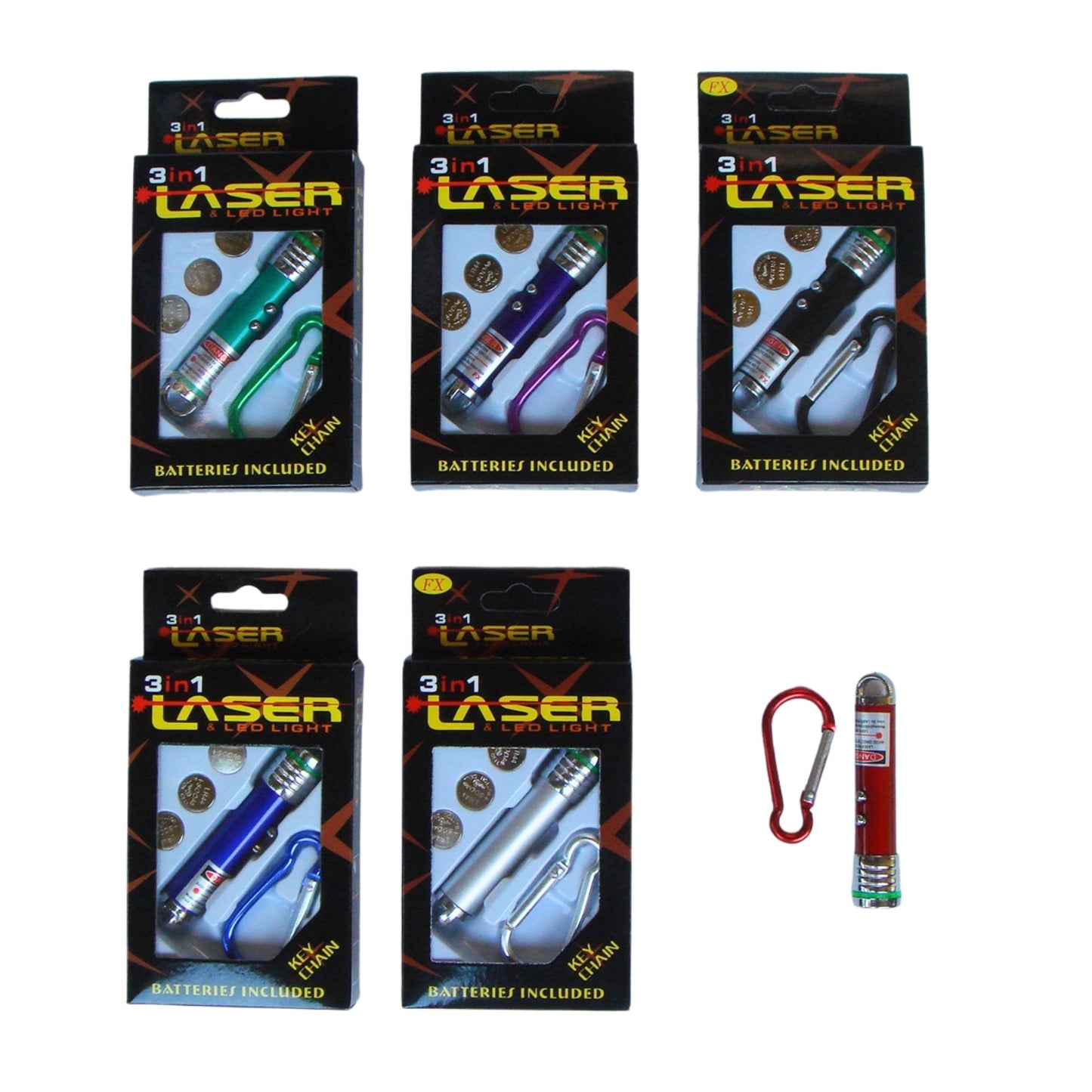 SA-0021C LASER LED CON ACCESORIOS, CON 1 PZ O CAJA CON 480 PZS