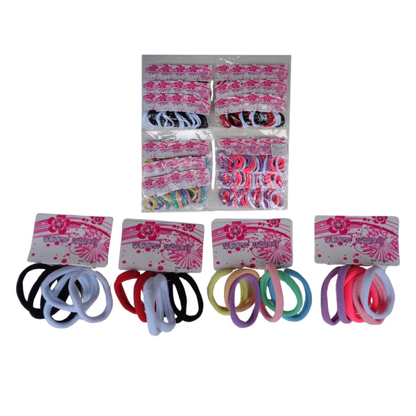 TA-0094G DONITAS ELASTICAS PARA CABELLO, CON 12 PZS O CAJA CON 200 PQTS