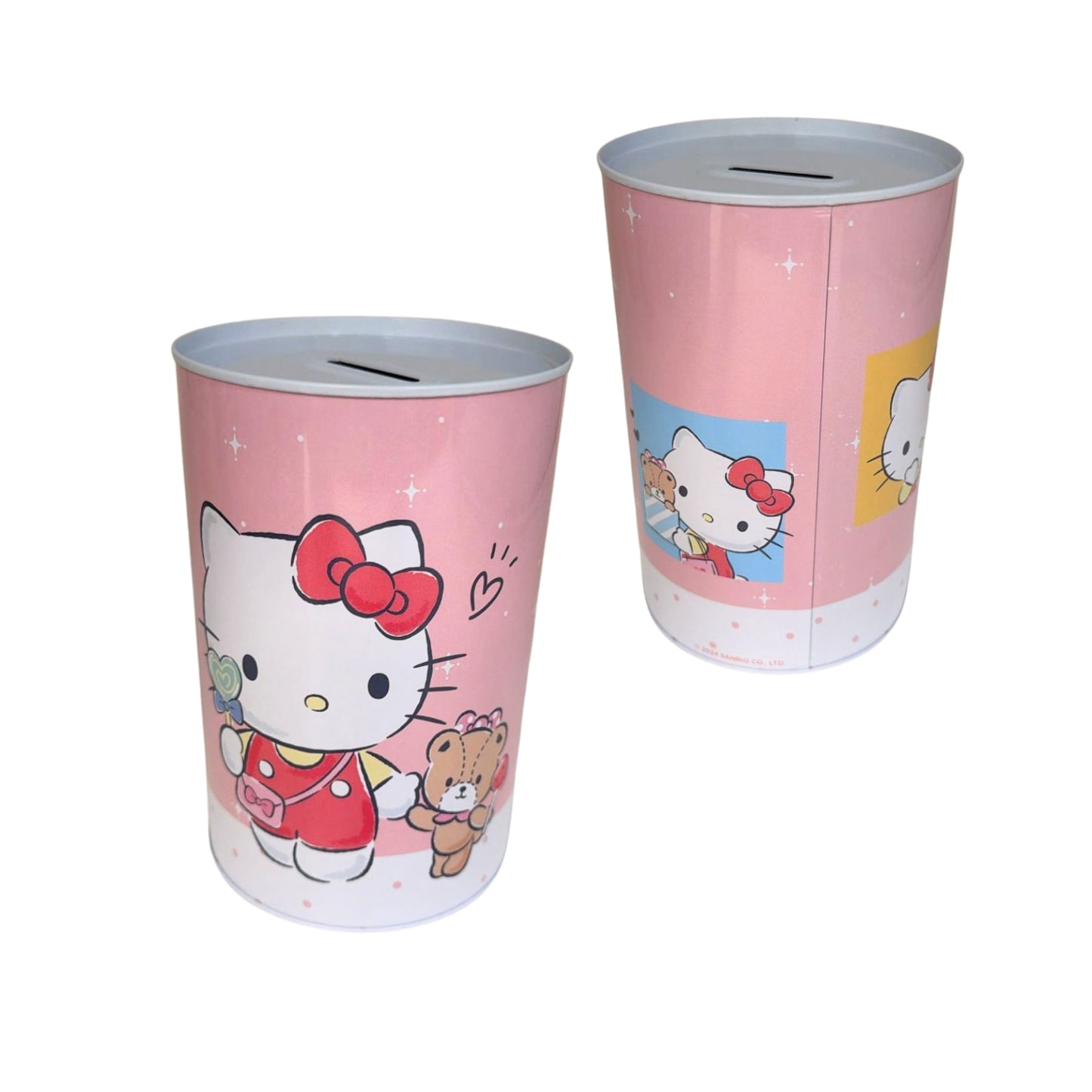 H4-ALG99 ALCANCIA METALICA HELLO KITTY CON 1 PZ O CAJA CON 48 PZS