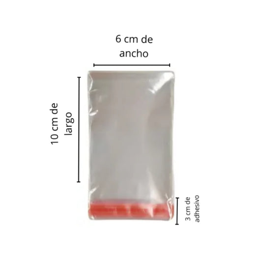 BOLSA CELOFAN CP 6X10 PQT CON 100 PZS
