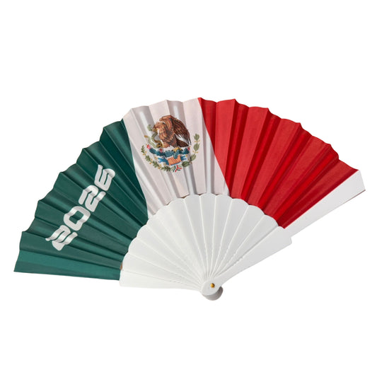 M-00519 ABANICO TRICOLOR CON 1 PZ P CAJA CON 600 PZS