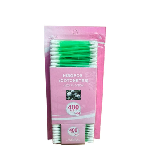 AQ-4012 HISOPOS (COTONETES) CON 1 PZ O CAJA CON 240 PZS
