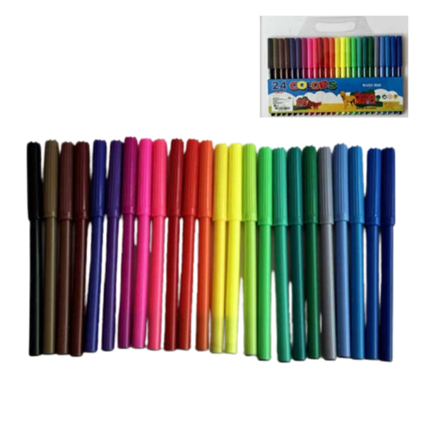 EA-8007-24 MARCADORES DE 24 COLORES CON 1 PZA O CAJA CON 144 PZS