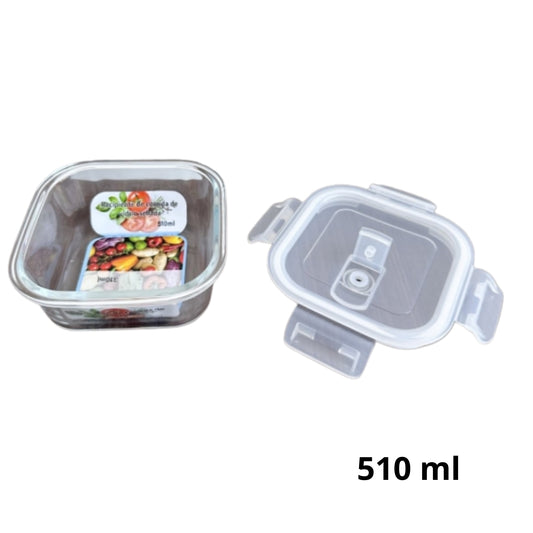 AV-8604B-2 RECIPIENTE PARA ALIMENTOS DE VIDRIO CON 1 PZ O CAJA CON 36 PZS