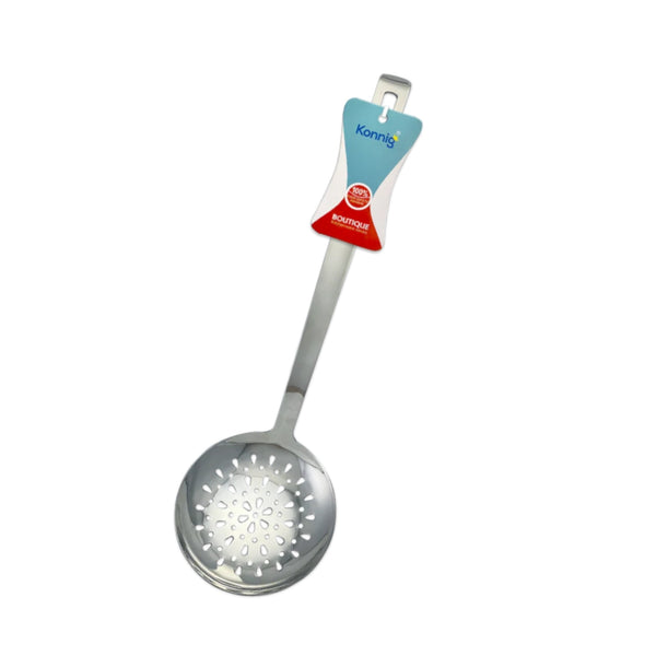 773 ESPUMADERA DE ACERO INOCIDABLE REFORZADO DE 37CM Y DIAMETRO DE 12CM CON 1 PZ O CAJA CON 240 PZS