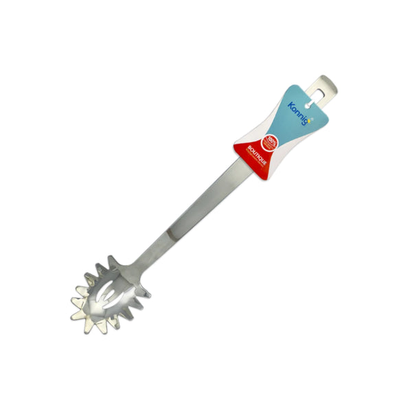 775 UTENSILIO DE COCINA BOUTIQUE CUCHARA SPAGUETI ACERO INOXIDABLE CON 1 PZ O CAJA CON 240 PZS