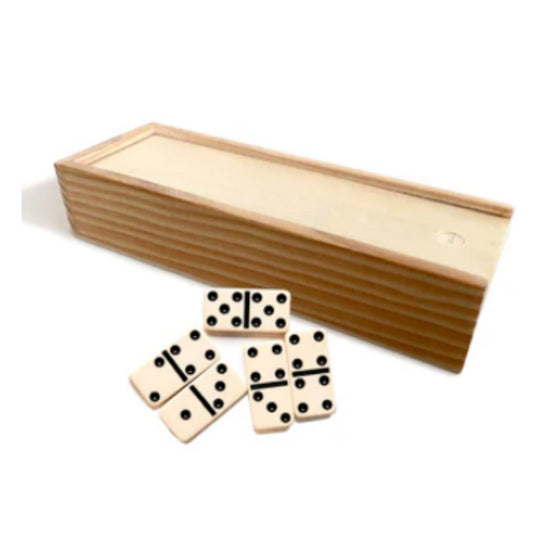 N-GPMX-1583  KDMN02 DOMINO EN CAJITA DE MADERA CON 1 PZ O CAJA CON 100 PZS