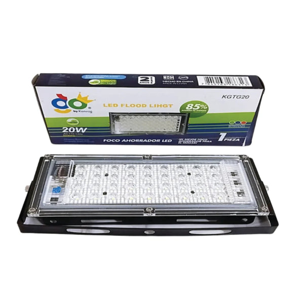 KGTG20 LAMPARA REFLECTOR DE LED 20 WATTS CON 1 PZ O CAJA CON 50 PZS