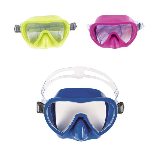 22057 VISOR PARA BUCEO 3 AÑOS 3 COLORES VARIOS CON 1 PZ O CAJA CON 24 PZS