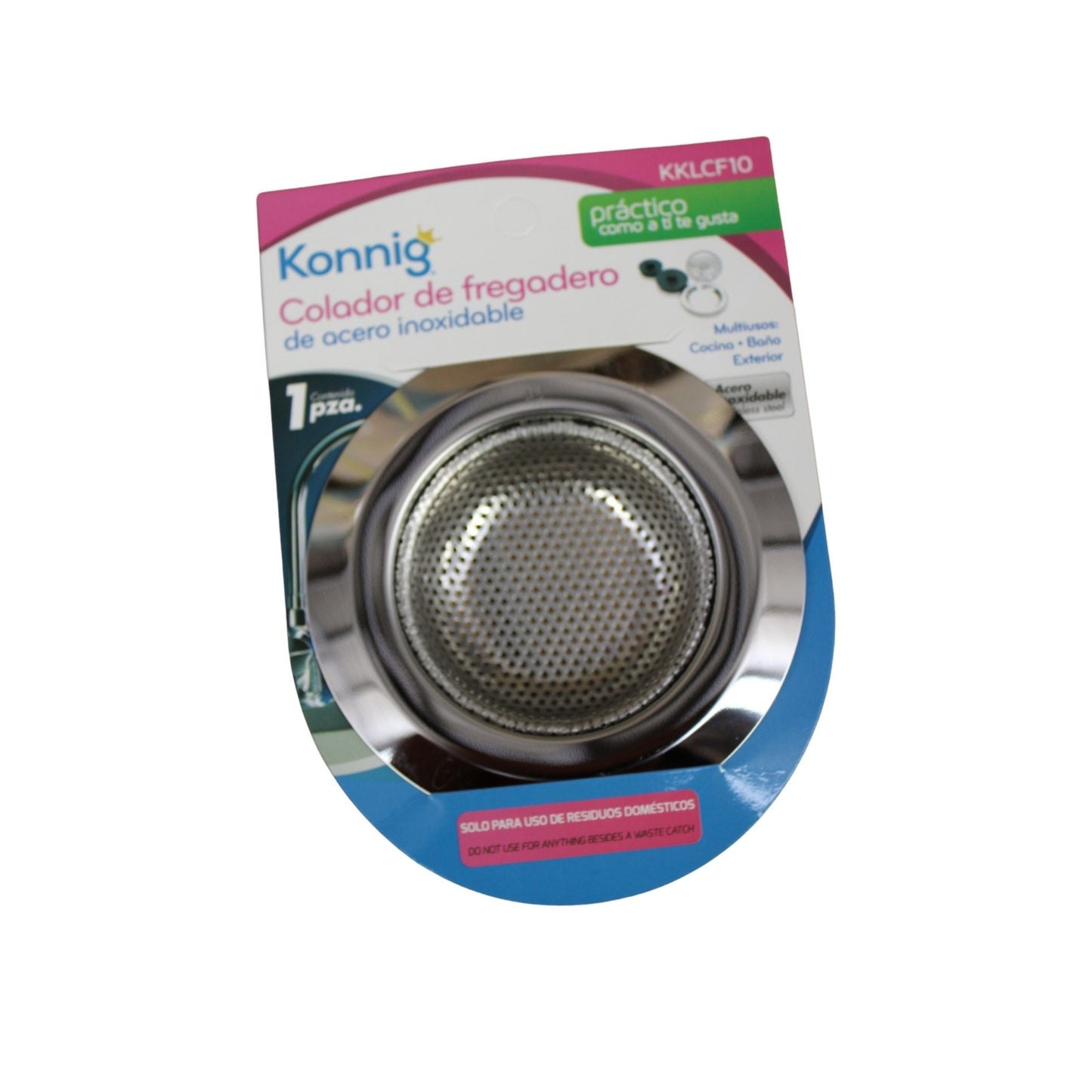 N-GPMX-1627  KKLCF10 COLADOR DE FREGADERO CON 1 PZ O CAJA CON 480 PZS