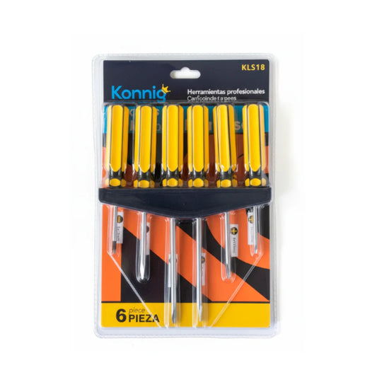 KLS20 JGO 6 PZS DESARMADORES, CON 1 PAQ O CAJA CON 120 PQTS