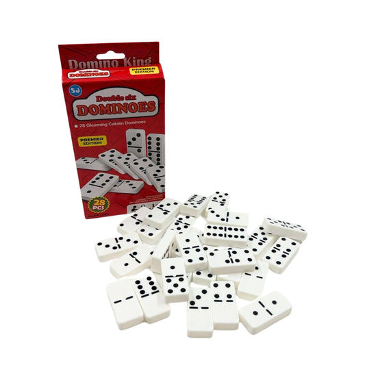 3896-13 DOMINO DE PLASTICO FICHA 5X2.5 CM CON 1 PZ O CAJA CON 288 PZS