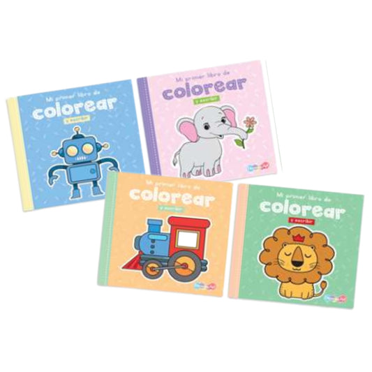 BCDAR3703 LIBRO COLOREAR 16 X 16 CM MI PRIMER LIBRO DE COLOREAR 96 PAG CON 1 PZ O CAJA CON 48 PZS