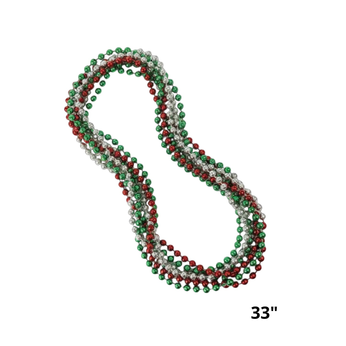 5134/12 COLLARES M-GRAS 33 PULGADAS CON 1 PZ O CAJA CON 12 PZS