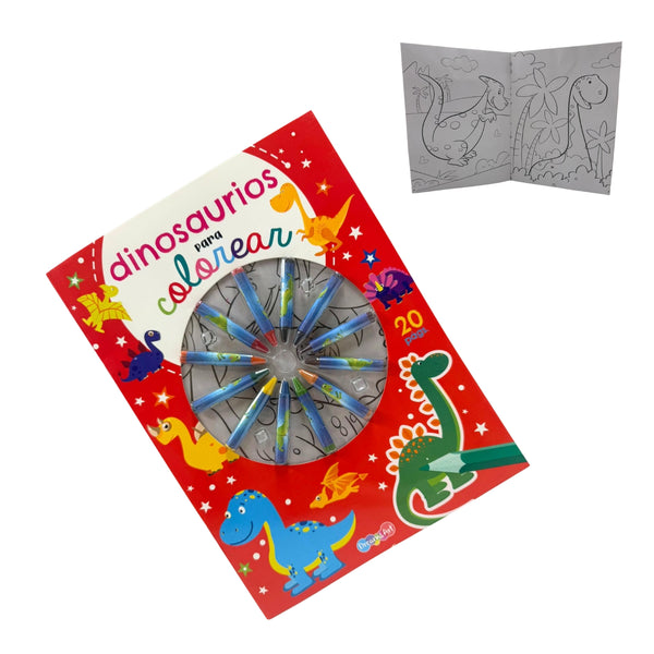 BCBRI0177 LIBRO COLOREAR 21 X 28 CM COLOREA CON CRARYONES 20 PAG CON 1 PZ O CAJA CON 48 PZS