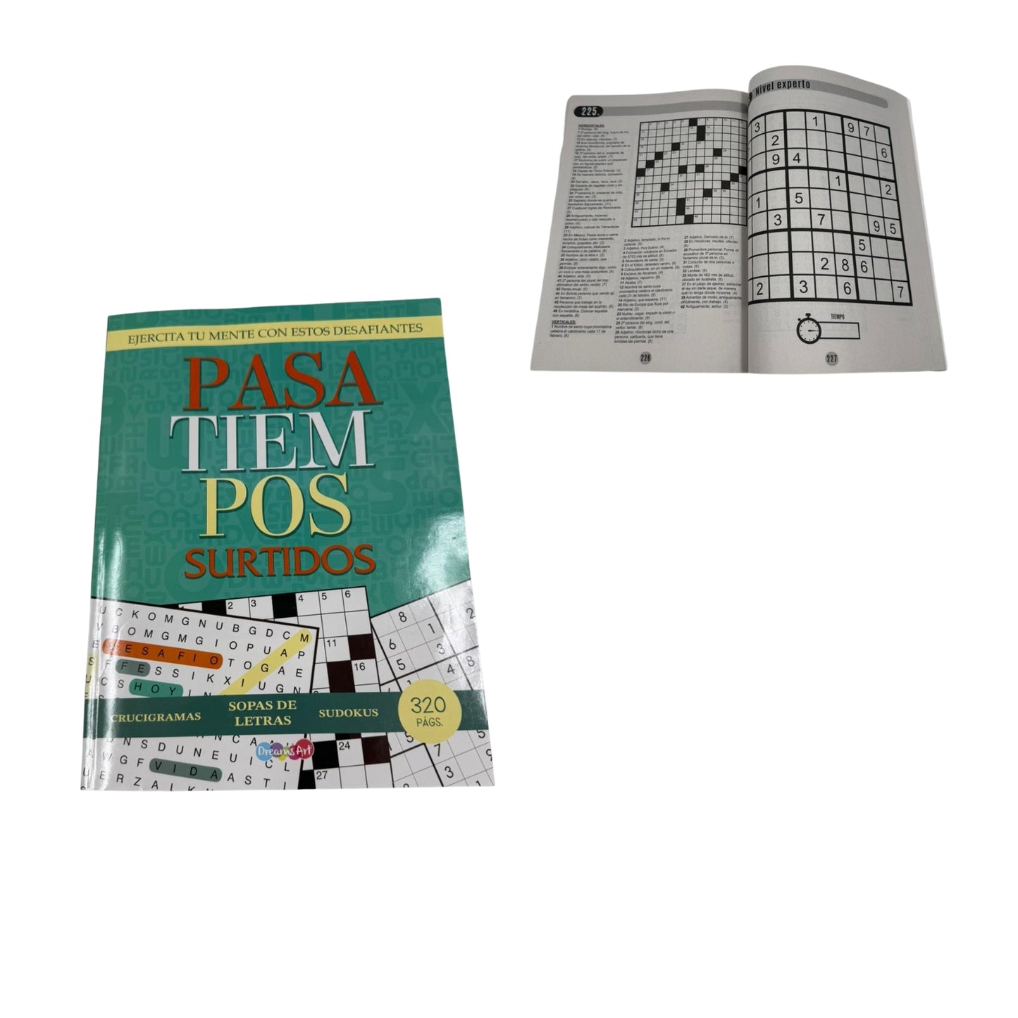BPVST3325 LIBRO PASATIEMPOS 20 X 27 CM 320 PAG PASATIEMPOS CON 1 PZ O CAJA CON 22 PZS