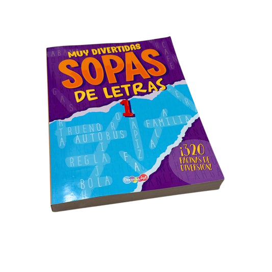 BPVST3324 LIBRO PASATIEMPOS 20 X 27 CM 320 PAG SOPAS DE LETRAS MUY DIVERTIDAS CON 1 PZ O CAJA CON 22 PZS