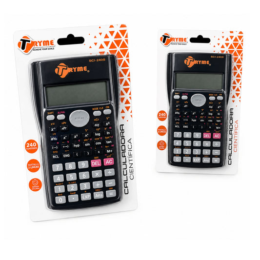 2085 CALCULADORA CIENTIFICA (NEGRA) CON 1 PZ O CAJA CON 60 PZS
