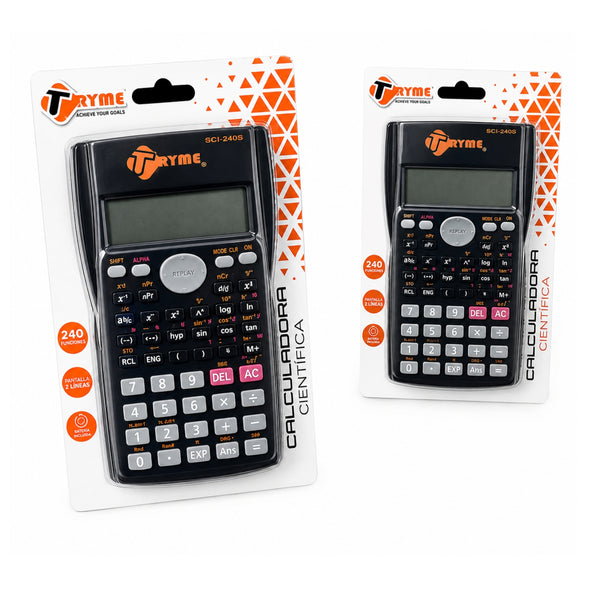 2085 CALCULADORA CIENTIFICA (NEGRA) CON 1 PZ O CAJA CON 60 PZS