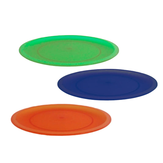 PLATO EXTENDIDO 20 CM SOLIDO COLORES CON 1 PZ O CAJA CON 100 PZS