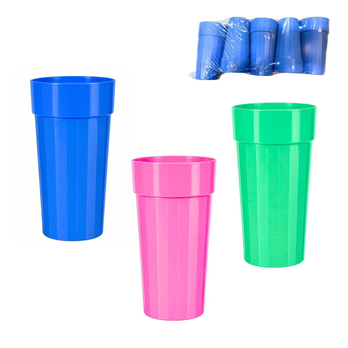 1406 ( 5) JGO DE VASOS CON 1 PZ O CAJA CON  30 PZS