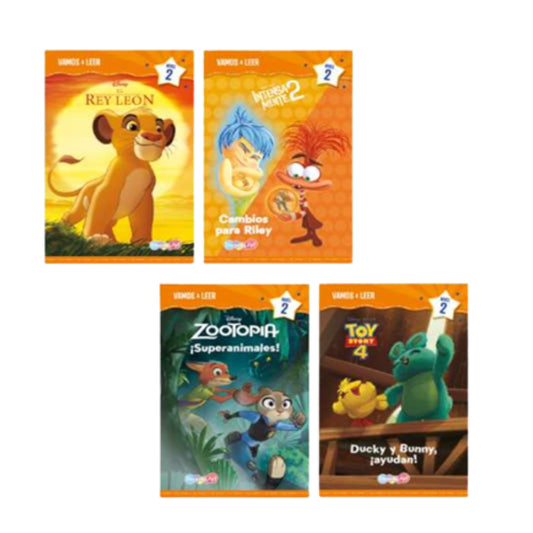 BBWDC4314 LIBRO CUENTOS 14 X 21 CM VAMOS A LEER CON DISNEY NIVEL 2 SERIE 2TB 32 PGA CON 1 PZ O CAJA C ON 48 PZS