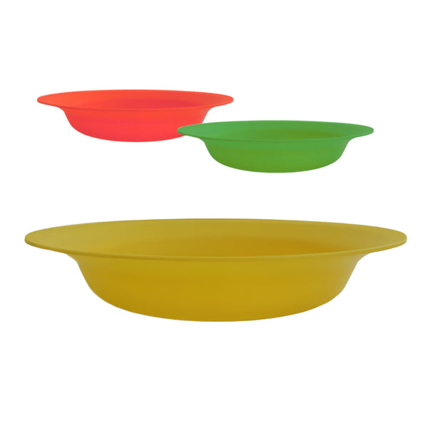 N-GPMX-21  PLATO HONDO 22 CM SOLIDO COLORES CON 1 PZ O CAJA CON 100 PZS