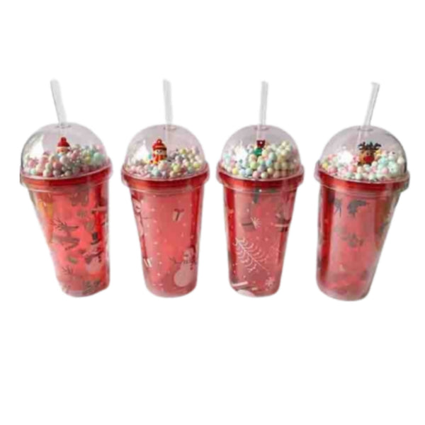 GA-0697E-1 VASO CON TAPA DE PLASTICO 9x18CM/450M L CON 1 PZ O CAJA CON  60 PZS