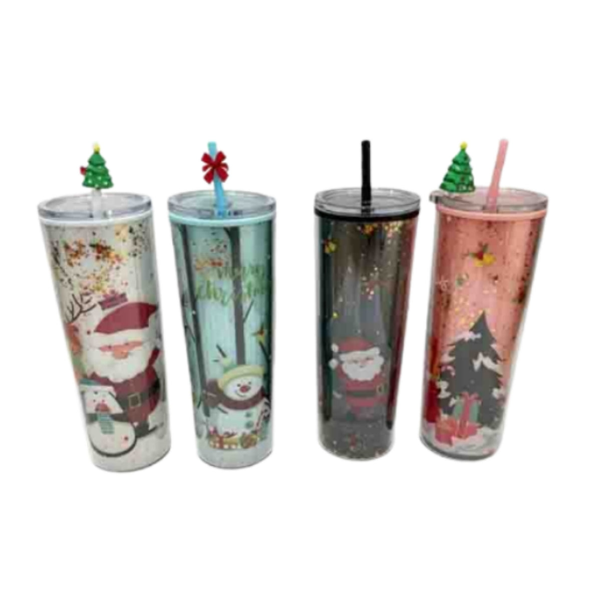 GA-0698-2 VASO CON TAPA DE PLASTICO 7.5x23CM/600 ML CON 1 PZ O CAJA CON  60 PZS