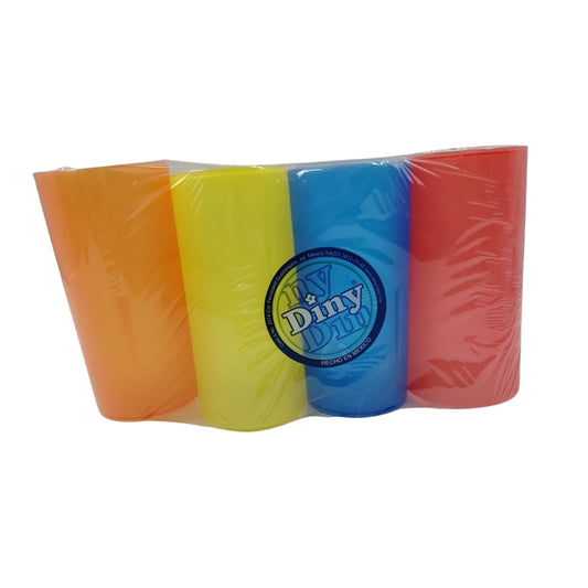 PAQUETE DE 4 VASO CUBA CLARIFCADO BLISTER CON 1 PZ O BULTO CON 40 PQTS