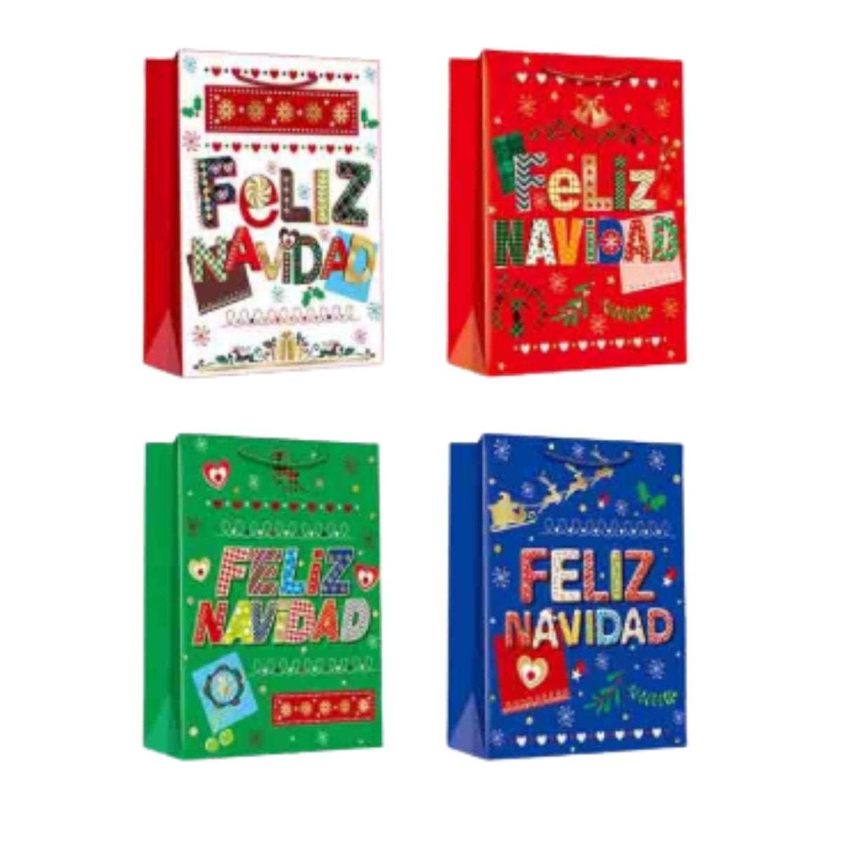 GB-0161-2 BOLSA DE PAPEL DECORATIVA 26x10x32 CM CON 1 PZ O CAJA CON  480 PZS