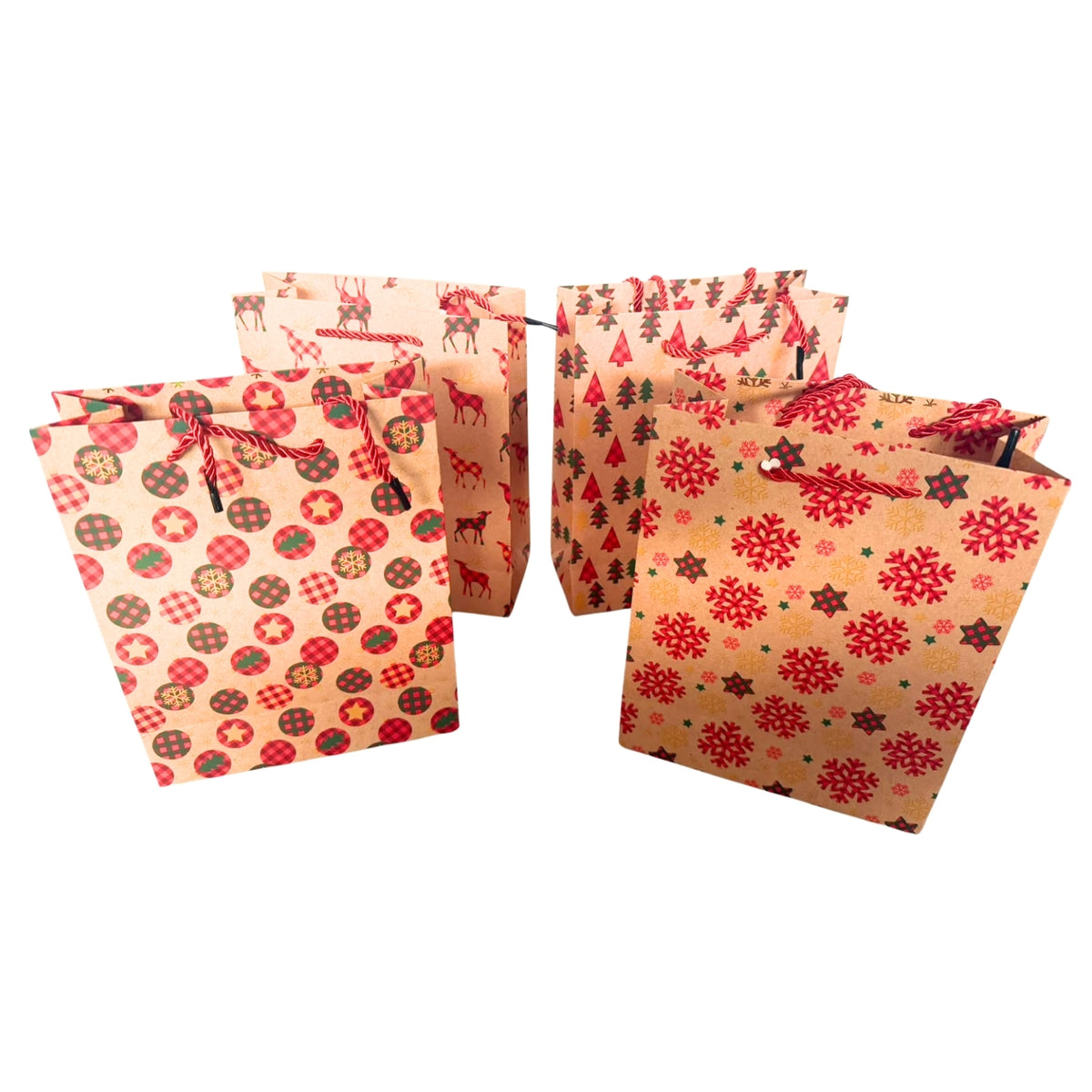 GB-0253-1 BOLSA DE PAPEL DECORATIVA 18x8x23 CM CON 1 PZ O CAJA CON  720 PZS