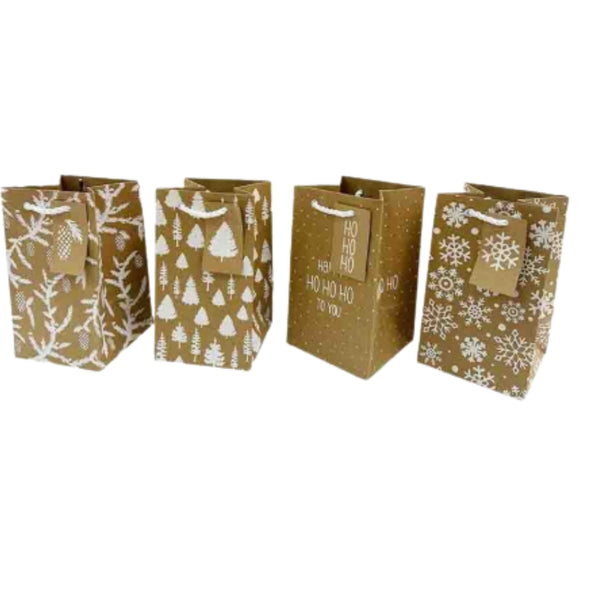 GB-0255-1 BOLSA DE PAPEL DECORATIVA 10.5x10.5x18 CM CON 1 PZ O CAJA CON  720 PZS
