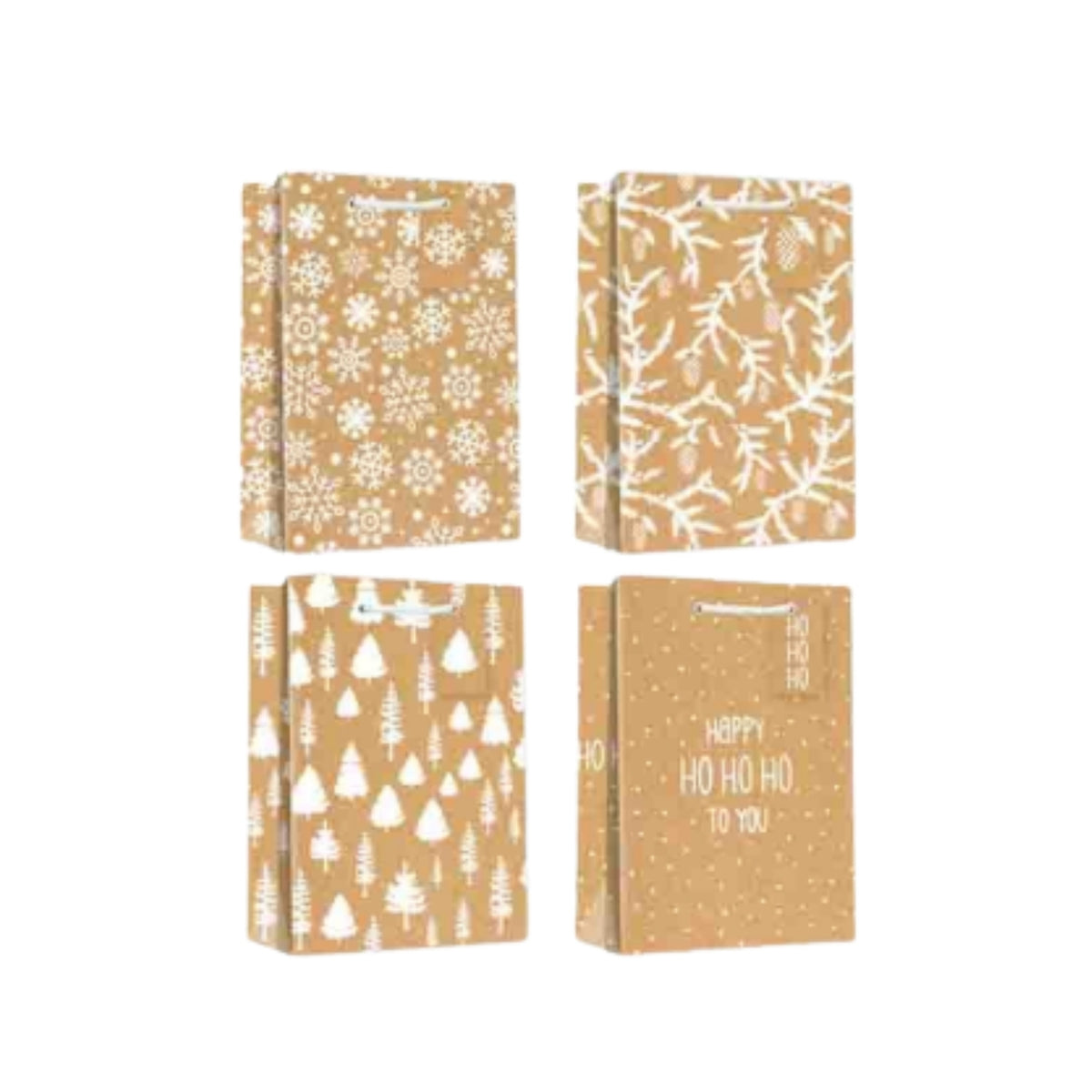 GB-0255-3 BOLSA DE PAPEL DECORATIVA 26x12x32 CM CON 1 PZ O CAJA CON  480 PZS
