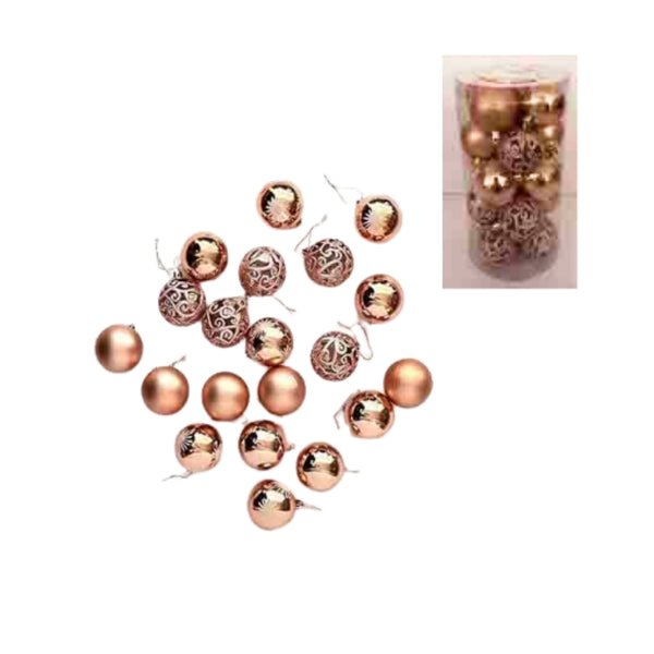 GD-1992D-6 SET DE 20 PZS ESFERA NADIDEÑA 6CM, CON 1 PAQ O CAJA CON 36 PQTS