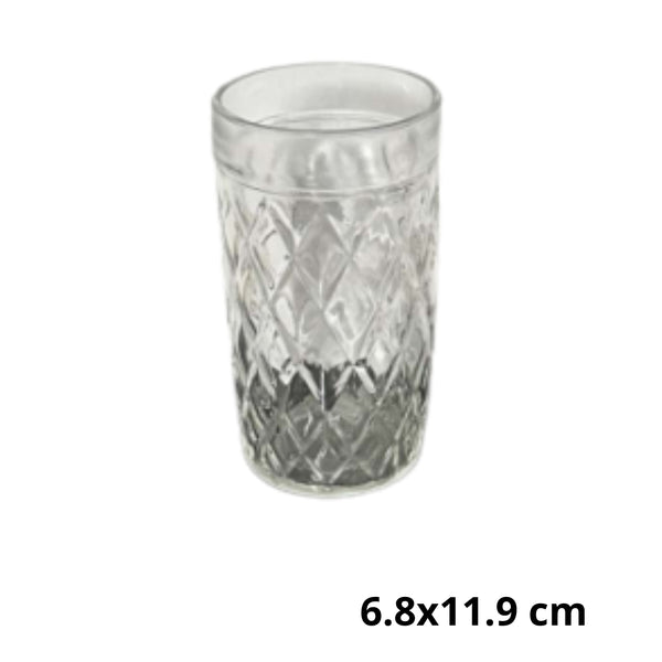 AV-2207B VASO DE VIDRIO CON 1 PZ O CAJA CON  72 PZS