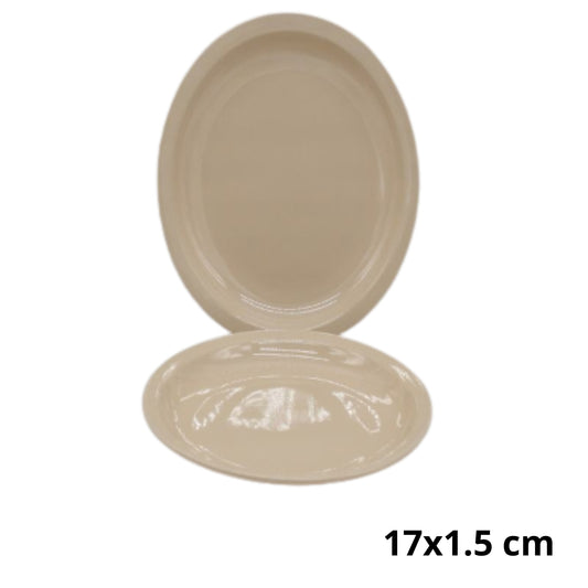 AB-7362-6.5 PLATO DE MELAMINA CON 1 PZ O CAJA CON  120 PZS