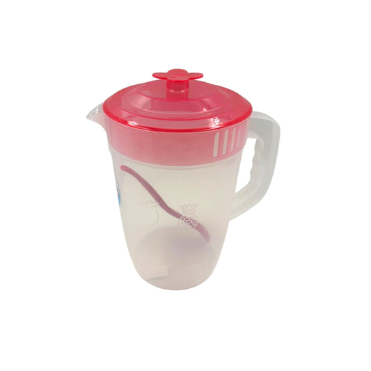 N-GPMX-379  AIT-022CU JARRA FRUTAS DE 4 LT TRANSLUCIDA TAPA DE COLOR CON CUCHARON CON 1 PZ O CAJA CON 12 PZS