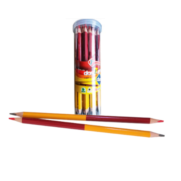 1204-72 LAPIZ DUO BOTE C/72 PZS CON 1 PAQ O CAJA CON  24 PQTS
