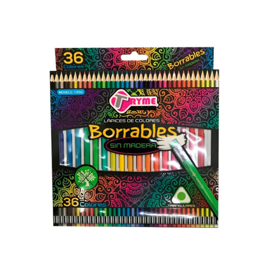 N-GPMX-459  1450-36 COLORES BORRABLES C/36 PZS, CON 1 PAQ O CAJA CON 48 PQTS