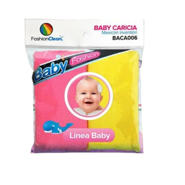 BACA006 ESPONJA  BEBE CARICIA  CLASICO CON 1 PZ O CAJA CON 100 PQTS
