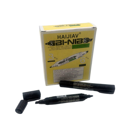 UA-3010A MARCADOR DOBLE PUNTA CON 12 PZS O CAJA CON 72 PQTS