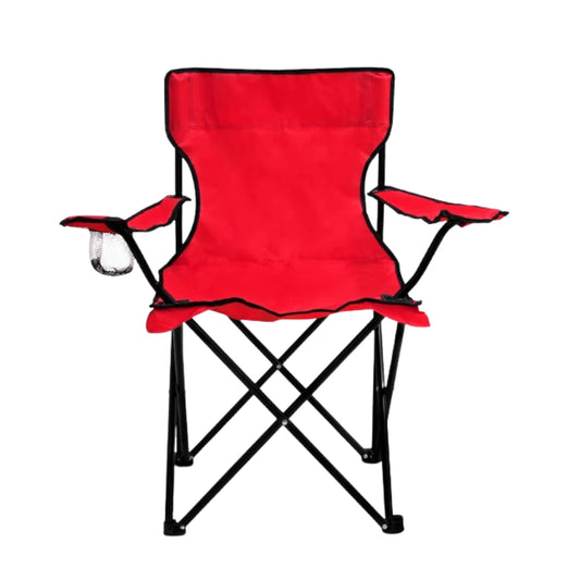 HSP001-04-SP SILLA PLEGABLE CAMPING ROJO CON 1 PZ O CAJA CON 10 PZS