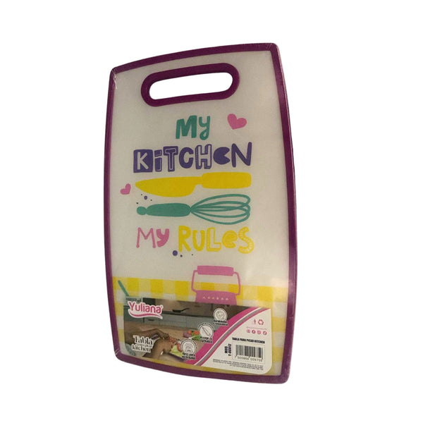 Y-00012 TABLA PARA PICAR KITCHEN CON 1 PZ O CAJA CON  36 PZS