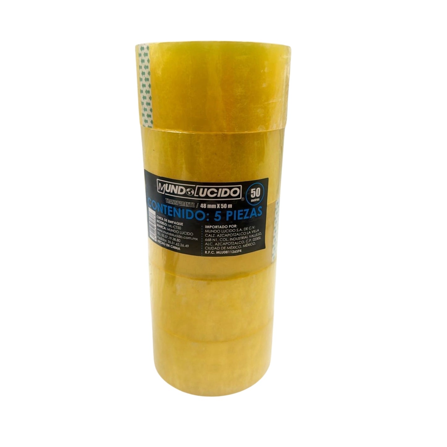 N-GPMX-566  ML-CT50 CINTA TRANSPARENTE DE 50M CON 5 PZS O CAJA CON 9 PQTS