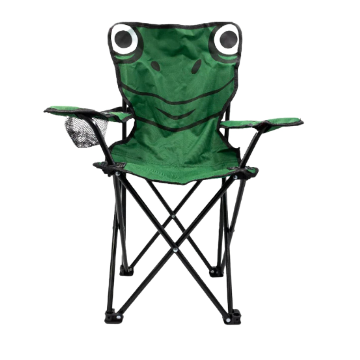 HSN001-03 SILLA CAMPING INFANTIL RANA VERDE CON 1 PZ O CAJA CON 12 PZS