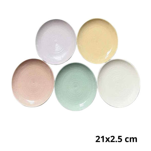 AW-7515-8.5 PLATO DE CERAMICA CON 1 PZ O CAJA CON  24 PZS