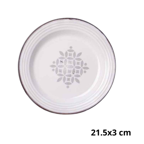 AW-7518-8.5 PLATO DE CERAMICA CON 1 PZ O CAJA CON  24 PZS