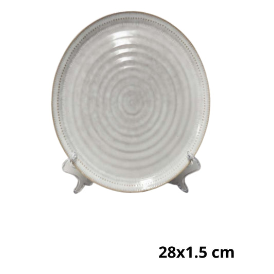 AW-7602-11 PLATO DE CERAMICA CON 1 PZ O CAJA CON  18 PZS