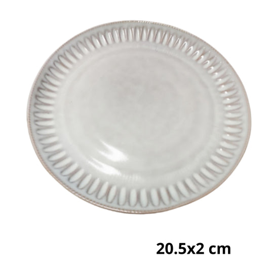 AW-7602-8 PLATO DE CERAMICA CON 1 PZ O CAJA CON  24 PZS